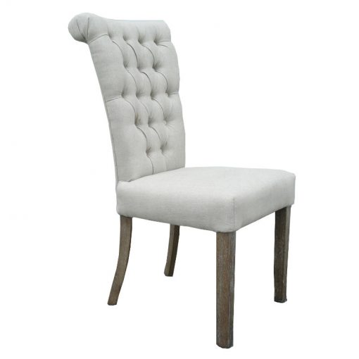 Duchess Side Chair - Natural Linen