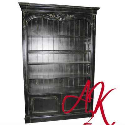 French Open Bookcase Black
