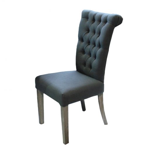 Duchess Side Chair - Grey Linen