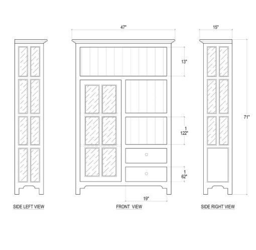 Aries 1 Door Cabinet - Image 2