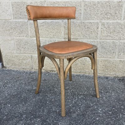 Bistro Chair Brown Leather
