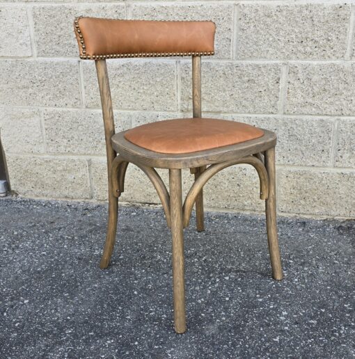 Bistro Chair Brown Leather