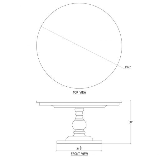 Goucho 5' Dining Table - Image 2