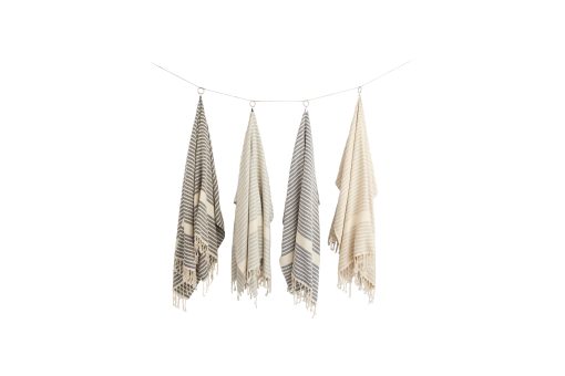 Herringbone Beige Blanket - Image 2