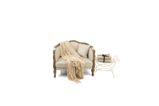 Herringbone Beige Blanket - Image 3