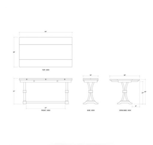 Archer Folding Sofa Table - Image 2