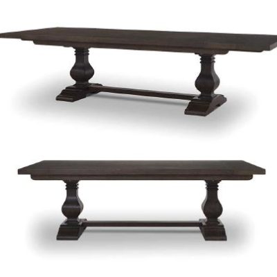 Trestle Extension Table - Black Wash