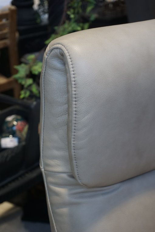 Tulip Power Swivel Recliner - Bova Stone Leather[CLEARANCE $1695] - Image 4