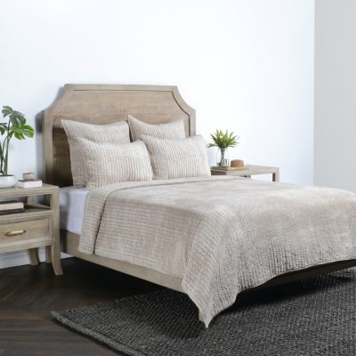 Bari Velvet Pebble Queen Set