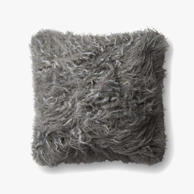 Grey Furry Cushion