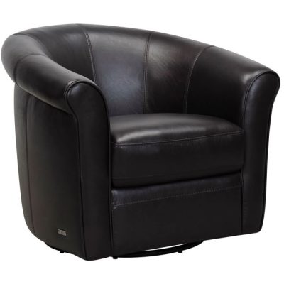Newcastle Swivel Chair - Ranch Brown Leather