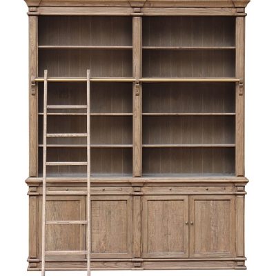 Claude Library Bookcase w/Ladder