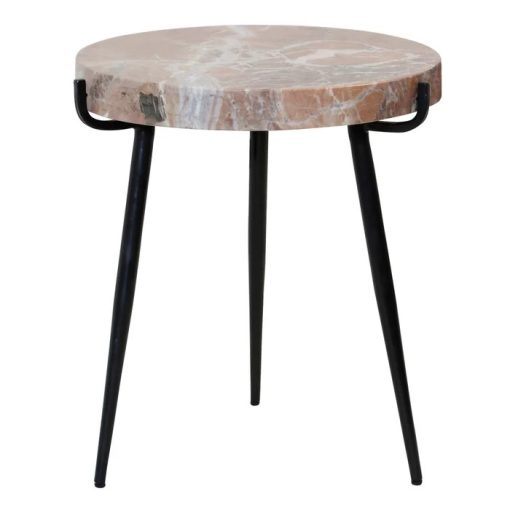 Tri Leg Side Table - Clay Marble