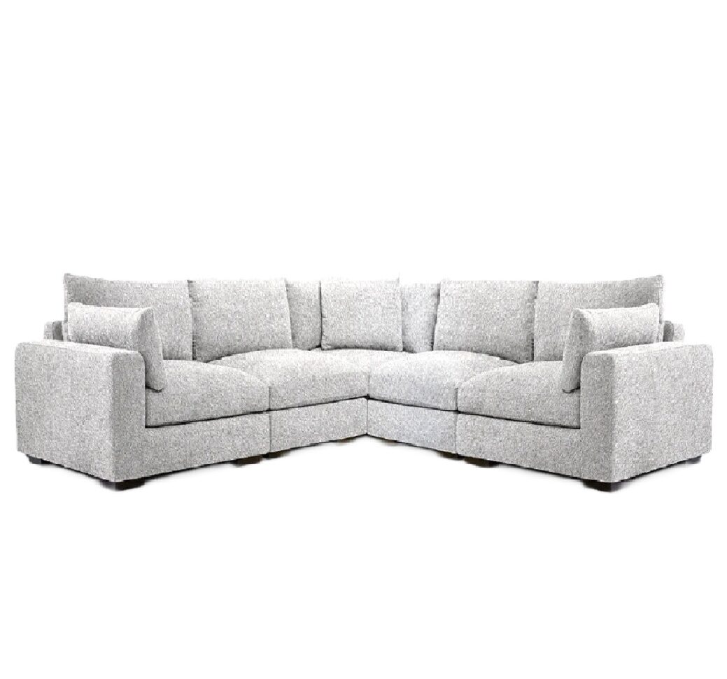 Alta Sectional - Oat Tweed
