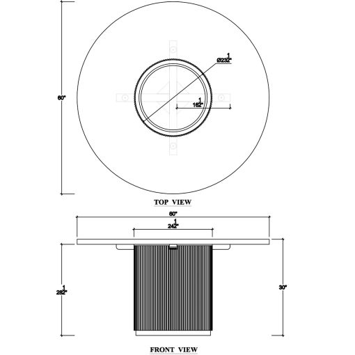 Kraton Round Dining Table - 60" - Image 2