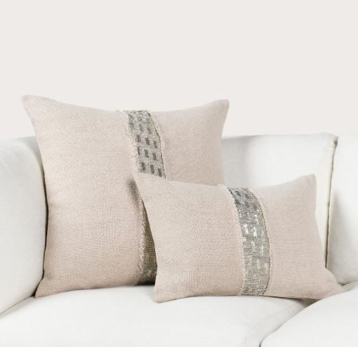 Lira Natural/Silver Cushion - Image 5