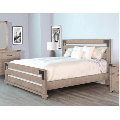 Metal Edge Queen Bed