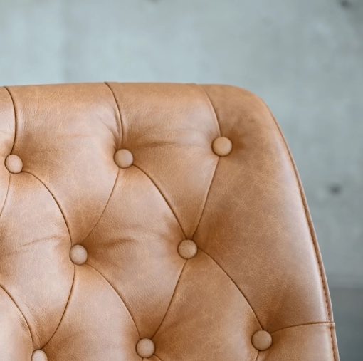 Roulette Leather Dining Chair - Image 2