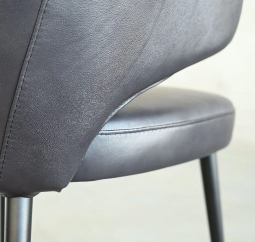 Stretto Leather Dining Chair - Image 5