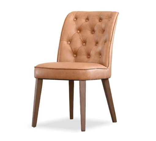 Roulette Leather Dining Chair