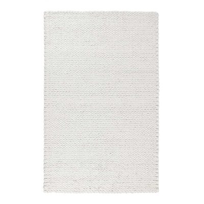 Oxnard Ivory Wool Carpet (5' x 8')