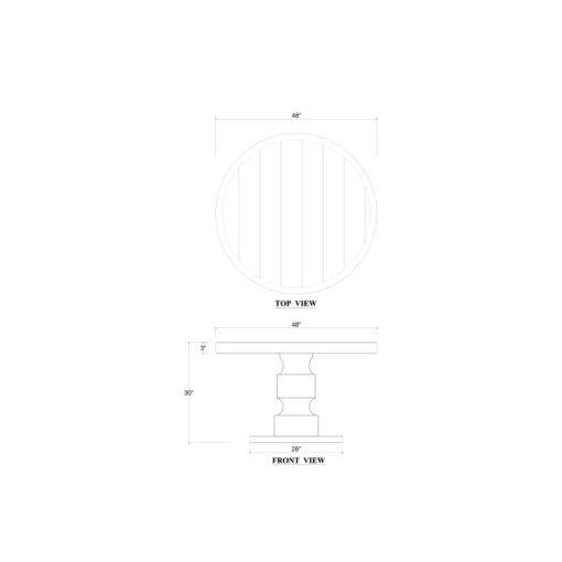 Beatnik 4' Round Dining Table - Image 2