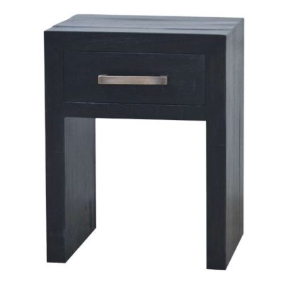 Tuscan 1 Drawer End Table Black