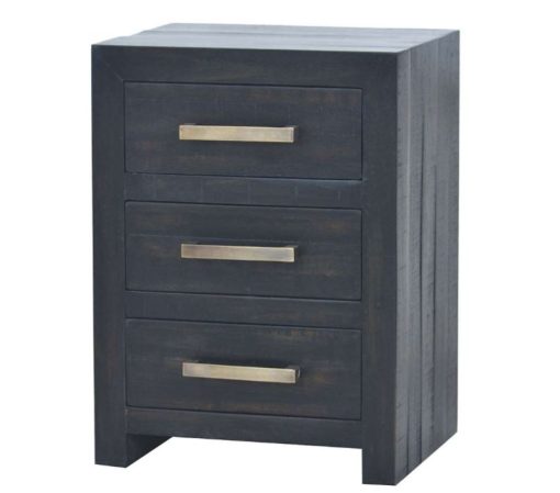 Tuscan 3 Dr End Table - Black