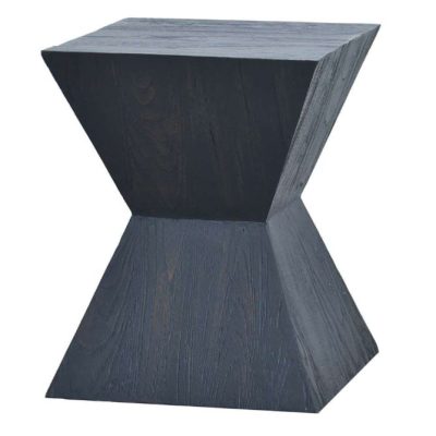 Tuscan Teak End Table Black
