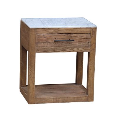 Terry End Table Marble Top