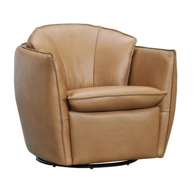 Tuxedo Swivel Chair - Zen Caramel