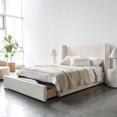 Lourdes King Storage Dr Bed