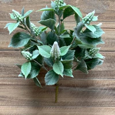 15" White Hyacinth Bush