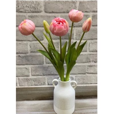 Pink Peony Tulip Bundle 18"